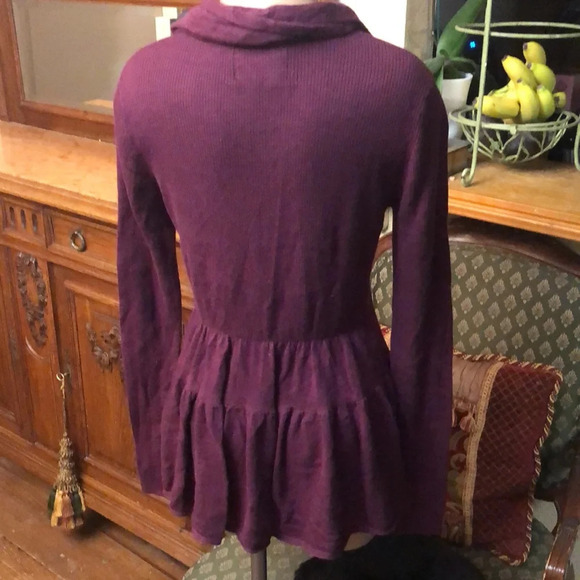 ASO Alice Cullen Twilight Anthropologie hiking ruffles cardigan - Picture 5 of 5